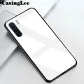 Protect Cover For OPPO F15 case Glass silicon Full Protection Tempered Glass Phone Cases for OPPO F15 Back Cover For girls and Boys. 