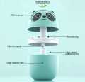 Air Humidifier Cute Panda Aroma Oil Diffuser with Night Light USB Chargeable Cool Mist Sprayer Plants Purifier Humificador. 