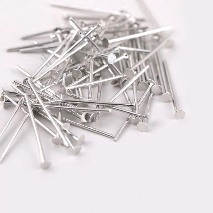Lot De 20 épingles à Tête Bali Argentées - 20 Gauge (1,6mm) - Longueur 3 Pouces (7,6cm) - Neuf
