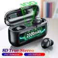 i12 Black TWS Wireless Earbuds with Bluetooth 5.0 and Touch Control Charging Case. 