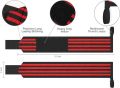 Wrist Wraps for Men and Women Weightlifting ,Wrist Straps with Thumb Loops - 1 Pair Fitness Bands Workout Wrist Support for Gym, Crossfit, Powerlifting & Strength (Random Colour). 