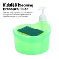 Easy to Use Soap Dispenser Convenient Soap Dispenser with Sponge Holder No Dripping Large Capacity Home Supplies Soap Dispenser for Kitchen. 