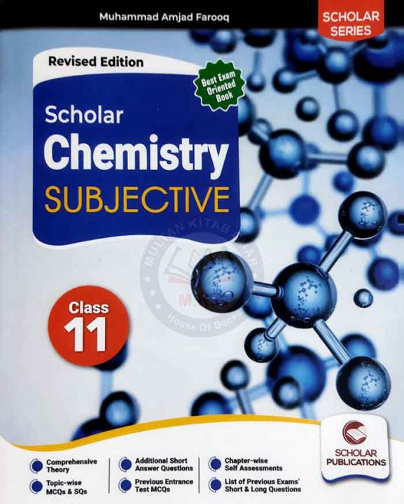 Scholar Chemistry Subjective 11 for Punjab Board, Chemistry Subjective for Class 11