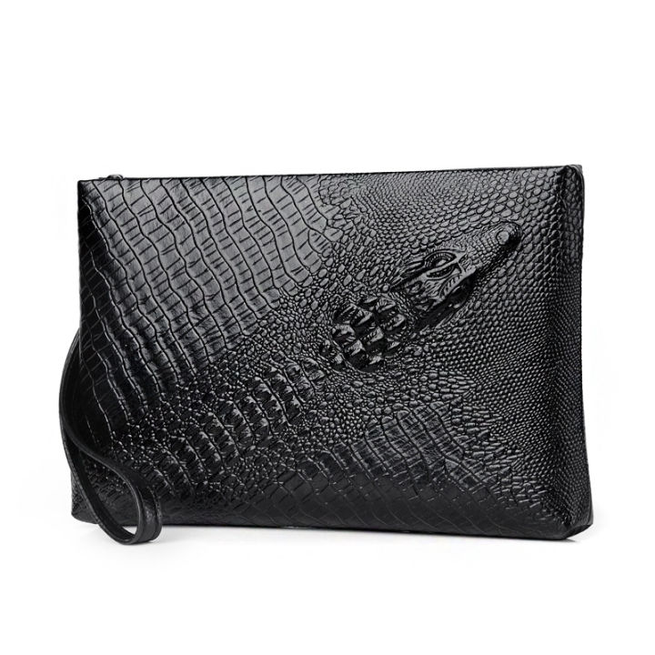 DGSenpi%20Pattern%20Embossed%20Men's%20Clutch%20New%20Large%20Capacity%20Envelope%20Bag%20European%20and%20American%20Men's%20Clutch%20Korean%20Men's%20Bag%20Briefcase%20-%20Image%202