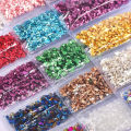 1Set Broken Glass Stones Diy Epoxy Filler Nail Art Jewelry Making Mold Fillings. 