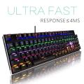 Mechanical Keyboard-Backlit Wired Gaming Keyboard-104 Keys with Preset and Customizable Lighting Effects for PC  Gamers-Pro Gamers. 