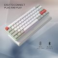 Newmen GM610 60% Wireless Mechanical Keyboard,Wired/Bluetooth RGB Backlit,61 Anti-Ghosting Keys,Programmable,Hot-Swappable Gaming Keyboard,for PC Windows. 