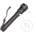 The most Brightest Led Flashlight 1000,000LM XHP160 Zoomable Usb Chargeable Torch Light 18650 26650 Battery Lantern for Camping. 