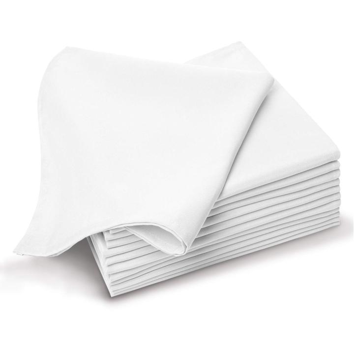 Soft Durable Pure Cotton Dinner Napkin Dining Table Napkins Multipurpose Rumal 18 by 18 Inch Pack of 6