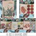 Makeup city POA color board Professional make-up set eyeshadow blush highlight contour eyebrow powder 4 in 1 super  book. 