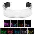 Light Up Glasses Eye-catching Neon Party Luminous LED Glasses. 