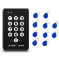 125kHz RFID access control keypad reader, proximity RFID door lock, security RFID entry system, 500 user RFID controller, keypad access control device, RFID proximity reader for door, access control keyboard, door security RFID system, durable RFID access. 