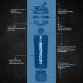 Maximize Your Workouts with Our 24-Ounce Protein Shaker Bottle – Ideal for Pre & Post-Workout Nutrition, Featuring Twist and Lock Protein Box Storage!. 