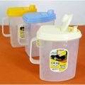 Plastic Oil Jug With Lid & Handle Plastic Oil Bottle for Cooking Use Oil Containers (1 Liter). 