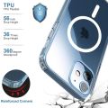 Transparent Soft Magsafing Silicone Magnet Case for iPhone 11 12 13 Pro Max X XS XR 7 8 Mini Wireless Charger Electroplate Cover ZMSM. 