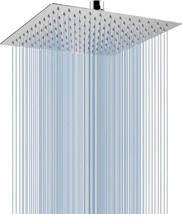 Rain shower Head Stainless Steel 8 Inch 12inch Square Shower Rainfall ...