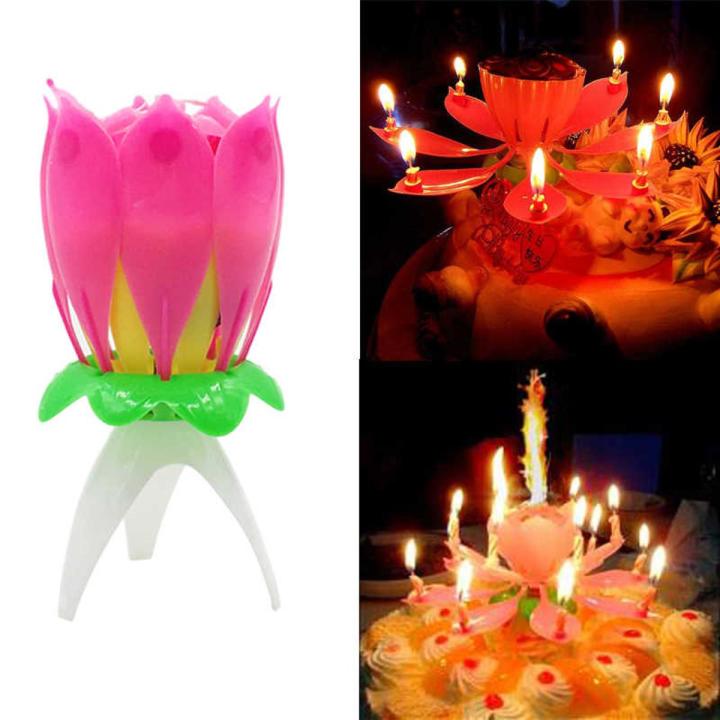 Flower Amazing Birthday Cake Candle – Cake Decor- Party Decoration Ahsii enterprise
