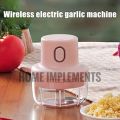 Re-chargeable Intelligent Electric Garlic Machine, Garlic Cutter, Wireless portable food processor (250ml). 