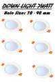 7-WATT LED Concealed Light, Recessed Down-Light Cool White 6500k,Warm 3000k,Cool Warm 4000k Hole Size: 70 - 90 mmPACK OF 6. 