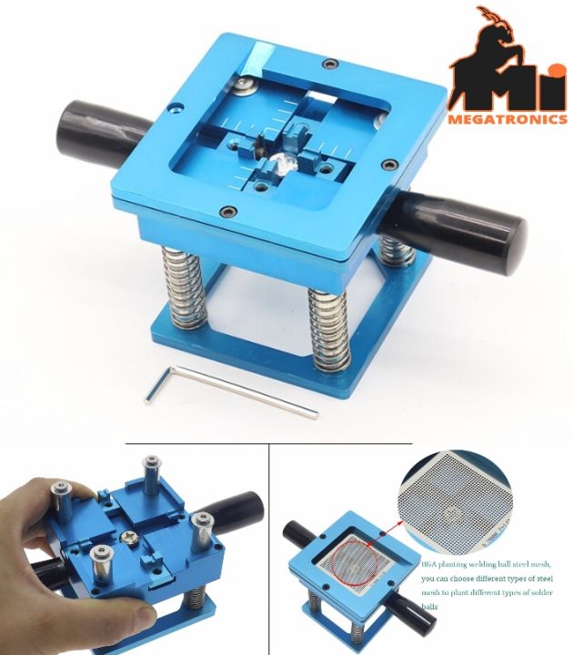 BGA Chip Bead Planting Table Tin Ball BGA Rework 90*90 Seat Blue Handle ...