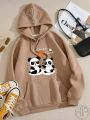 Aua n Co Panda Printed Hoodie For Women and Girls. 