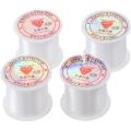4Rolls Invisible String for Hanging Clear Fishing Line for Crafts Nylon Clear Thread Clear String for Bracelets for Pearl Necklace. 