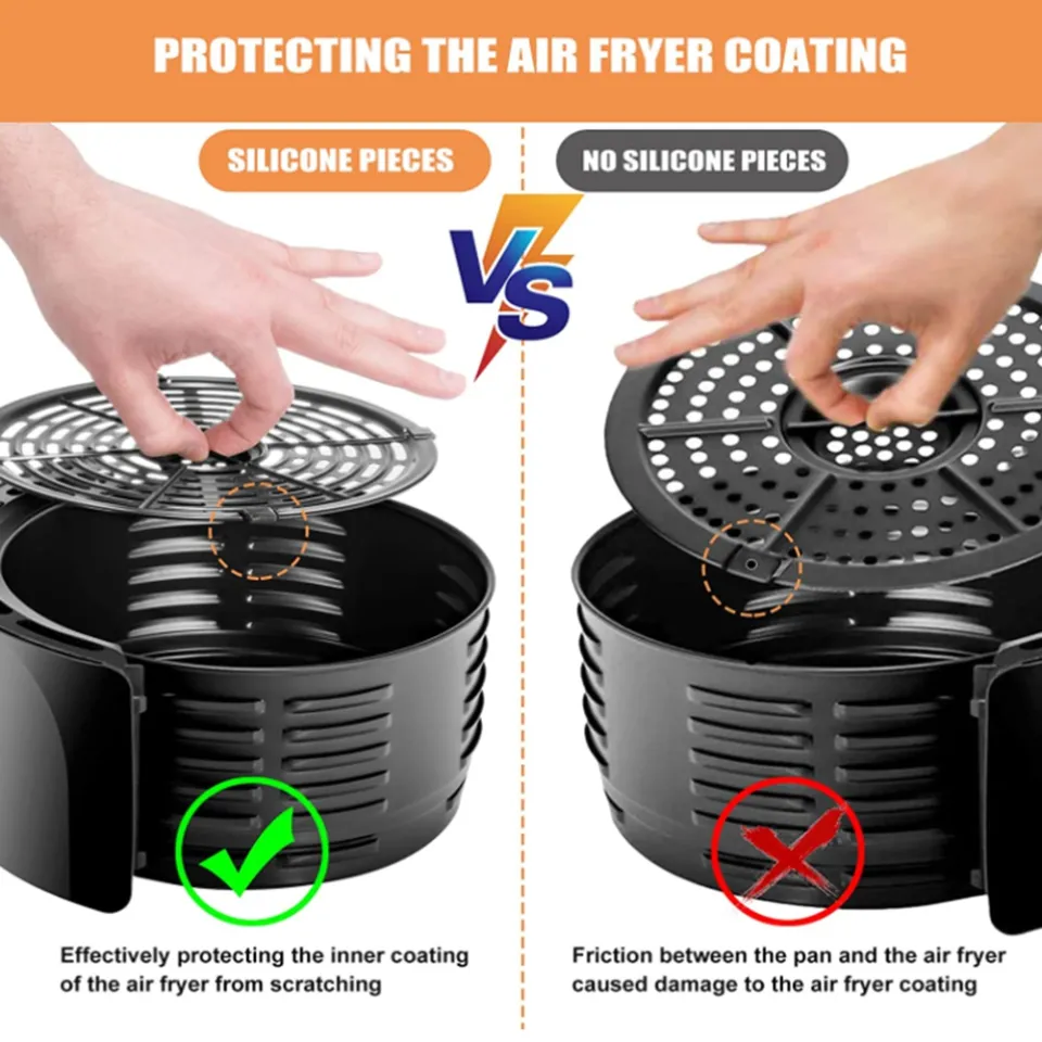Online Exclusive 8PCS Air Fryer Rubber Bumpers For Ninja Foodi Air Fryer Tray, P