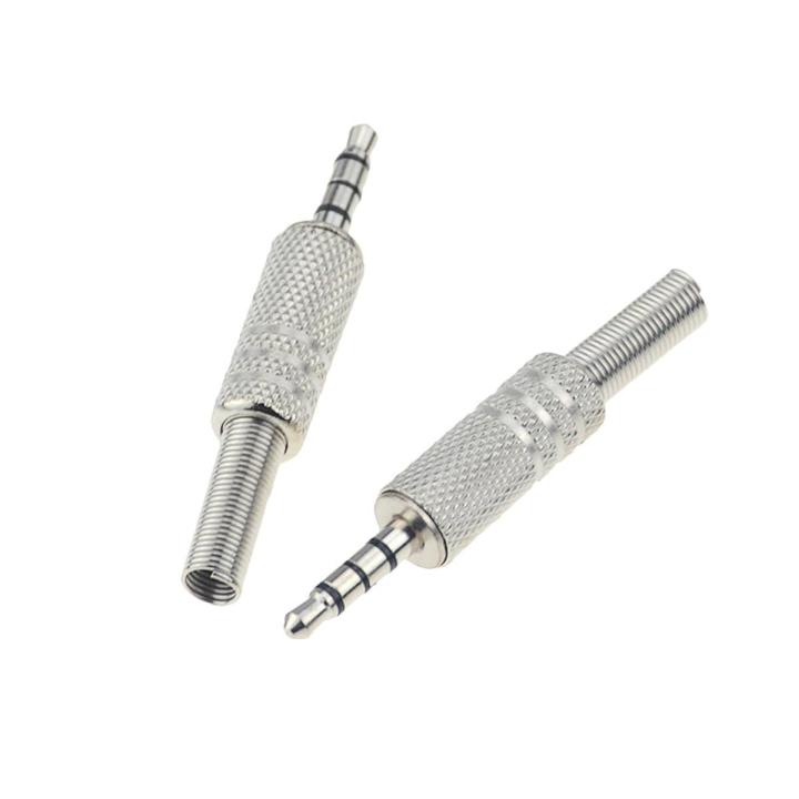 1Pc Replacement 3.5Mm 4 Pole Male Repair Headphones Audio Jack Plug Connector Soldering For Most Earphone Jack