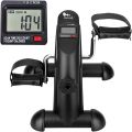 Mini Exercise Bike Arm and Leg Pedal Exerciser with LCD Display Resistance Pedal Mini Exercise Bike Mini Exercise Bike(with Meter) for Household Mini Bike, Mini Exercise Bike Leg Machine Digital Under Desk Bike Note random solar will be deliver. 