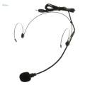 Double Ear Hook Headset Mic Microphone 3.5mm Straight + Right Angle. 