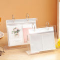 Desktop Photo Display Stand Creative Acrylic Mini Photo Album for Home Office Perfect Desk Calendar Gift for Photos Postcards 3/4/5/6 Inches Ideal for Southeast Asian Buyers Desktop Photo Album. 