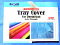 Dental Tray Cover 100pcs  / Autoclaveable  / Dental Medical Tray Cover Liner 100 Disposable Paper Sanitary Covers for Trays Premium Blue Tray Sheet Liners for Covering Dental, Tattoo,  and Beauty Trays. 