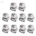 2x10 Pack Lot - M5x16 Rack Mount Cage Nuts & Screws w/ Washers - Square Clips. 
