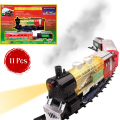Battery Operated Toy Train Track Set With Light Up Headlight Simulation_Electric Train & Train Set with Wide Size Track- 7199. 