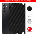 Samsung Galaxy A54 Skin/Wrap 360 Protection Sheet/ Carbon fiber/ Matte/ Transparent/ Lamination Back And Sides Included Camera Skin. 