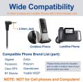 Phone Headset with Microphone Noise Cancelling & In-line Controls, 3.5mm Mobile Phone Headphone for Laptop Computer PC Skype Webinar Zoom Office Business Call Center, Super Lightweight. 