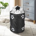 Football Modeling Collapsible Laundry Basket Storage Barrels Storage Barrel Polyester Cloth Toy Store. 
