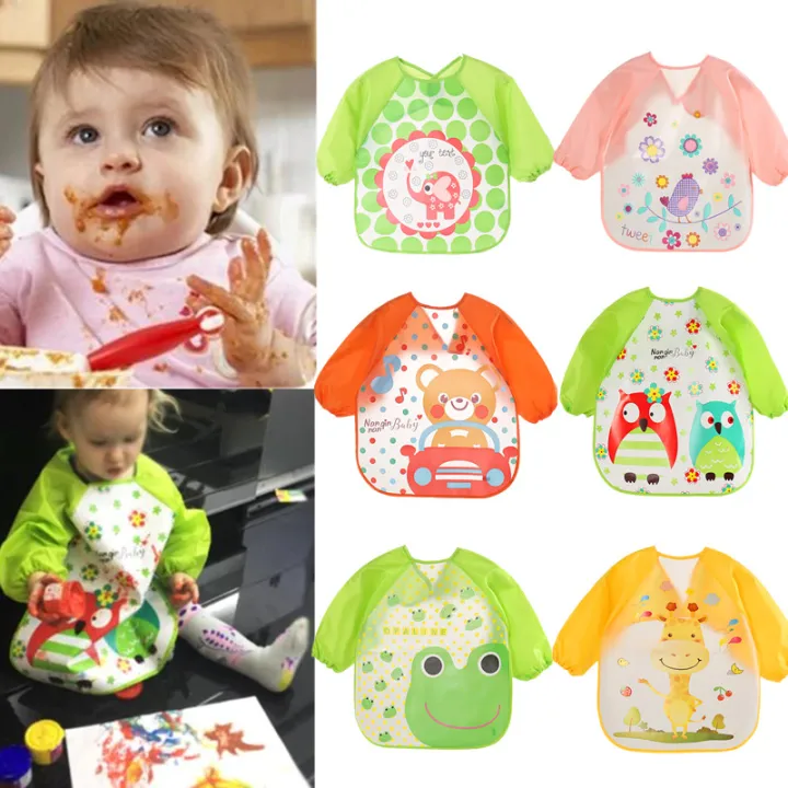 Cute%20Baby%20Bibs%20Waterproof%20Long%20Sleeve%20Apron%20Children%20Feeding%20Smock%20Bib%20Burp%20Painting%20Drawing%20Soft%20Toddler%20Clothing%20Bandana%20Bibs%20-%20Image%202