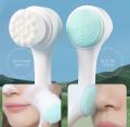 2 in 1 Facial Cleansing Brush Double Sided Facial Cleansing Brush with Soft Bristles for Deep Pore Exfoliation, Makeup Washing, Massage. 