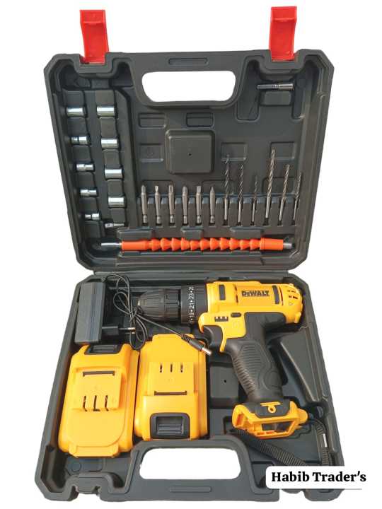 24v cordless hammer drill machine with accessories best quality copper