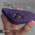 iPhone 12 Pro Max Deep Purple Silicone Case. 