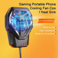 S-72 Portable Mobile Phone Cooling Fan with LED Light – Quiet Radiator Heat Diffuser for Gaming. 