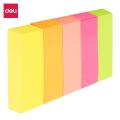 Deli - EA11402-Paper Index Tabs 50×12mm 5×100Sheets 5 Colors - Multicolor. 
