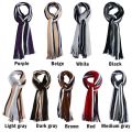 New Outdoor Winter Warm Scarf For Men Classic Cashmere Scarves Soft Kinted Scarf Fashion Striped Long Tassel Neckwarmer 2022. 