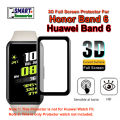 3D Full Screen Soft Pet TPU Screen Protector For Huawei Band 6 and Honor Band 6 Bluetooth Smart Watch. 