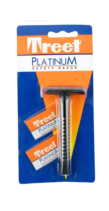 Treet Platinum Safety razor - 1 Razor and 2 Blades