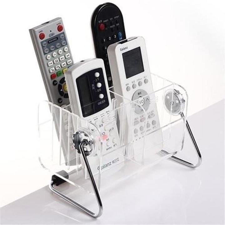 Acrylic Remote Holder - Mobile & Cosmetic Organizer - Home Desk