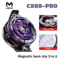 MEMO CX08/CX08 PRO Mobile Phone Cooler Magnetic/Back Clip 2 IN 1 Semiconductor Fast Cooling Fan Freeze Radiator PUBG Game Cooler For IOS, Android. 