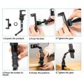 360° Rearview Mirror Car Phone Holder Universal Mount for 4-6.1 Inch Mobile Phones. 