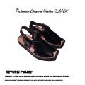 Chapalmax peshawari chappal for men pure leather 100% moneyback garented - BLACK. 